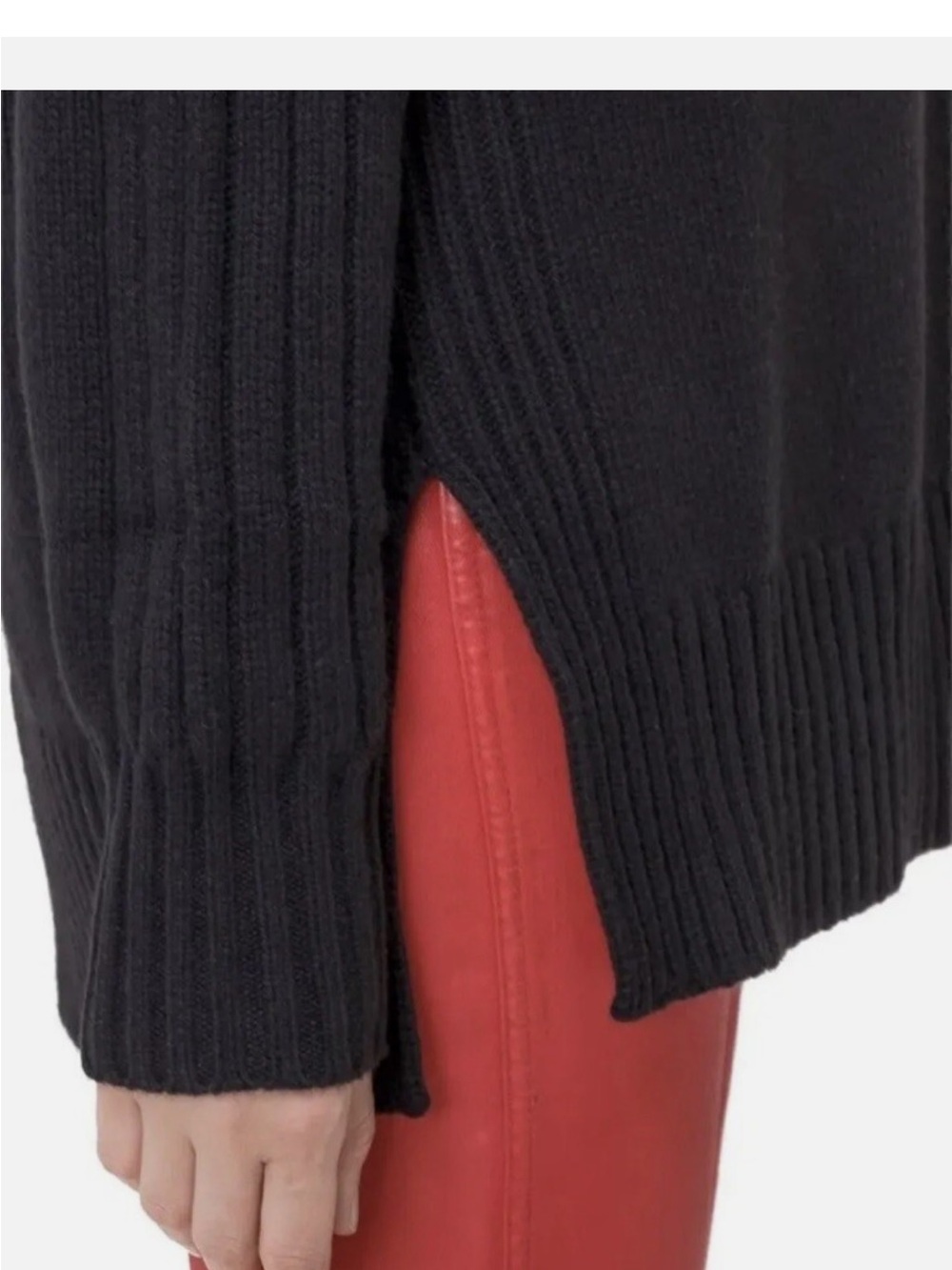 Polo by Ralph Lauren Ribbed Mock Neck Sweater Wool Cashmere blend M - Picture 4 of 9